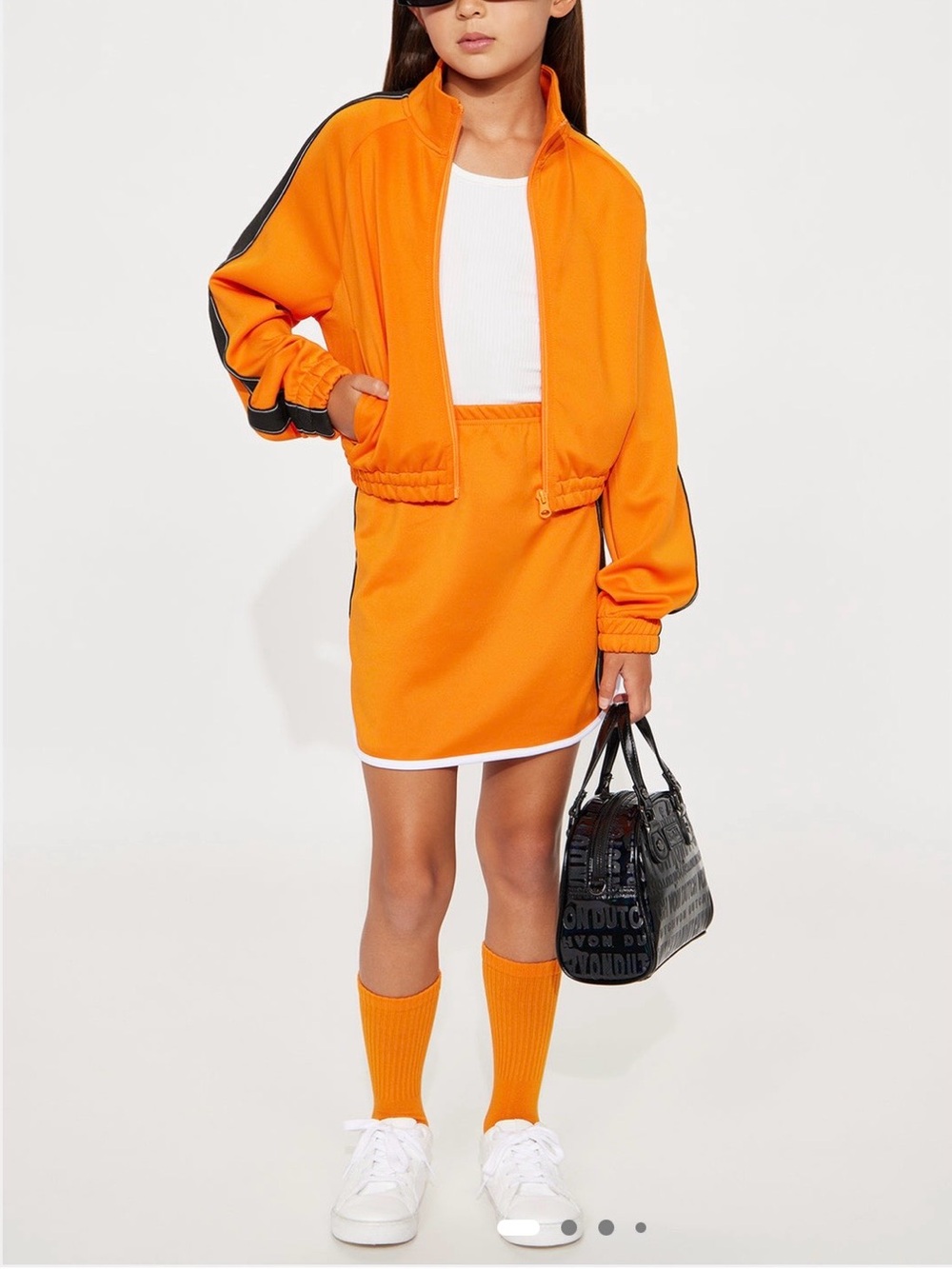 Fashion Nova Mini Push The Limit Skirt Set - Orange